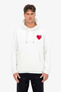 Cœur Chic Hoodie Blanc/Rouge