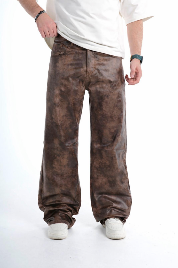 Jeans Simili Cuir