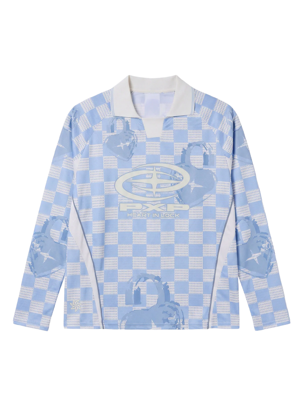 Maillot manches longues à col polo Love story