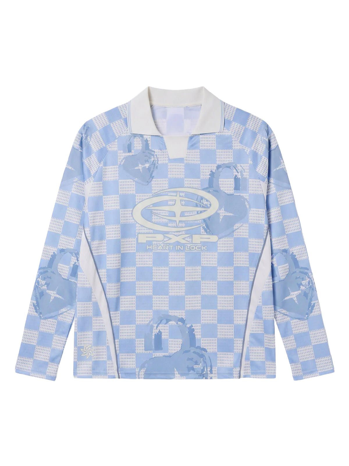 Maillot manches longues à col polo Love story