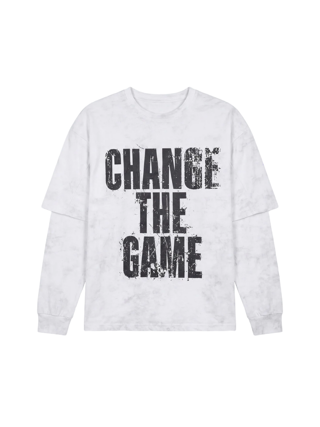 T-shirt manches longues effet Vintage