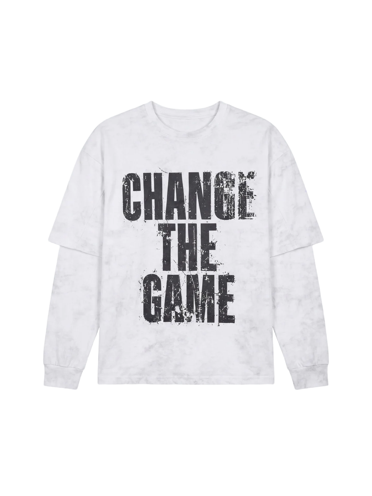 T-shirt manches longues effet Vintage