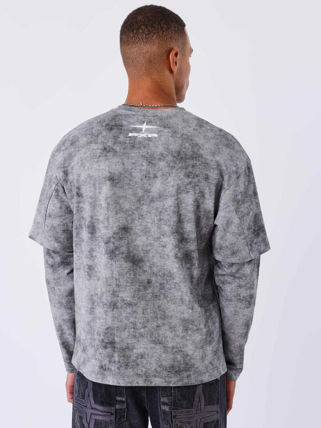 T-shirt manches longues effet Vintage