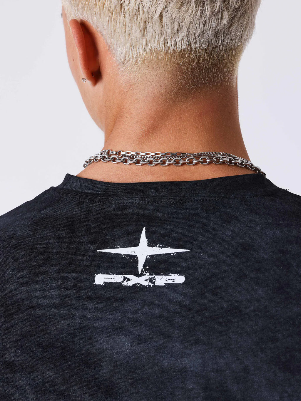 T-shirt manches longues effet Vintage