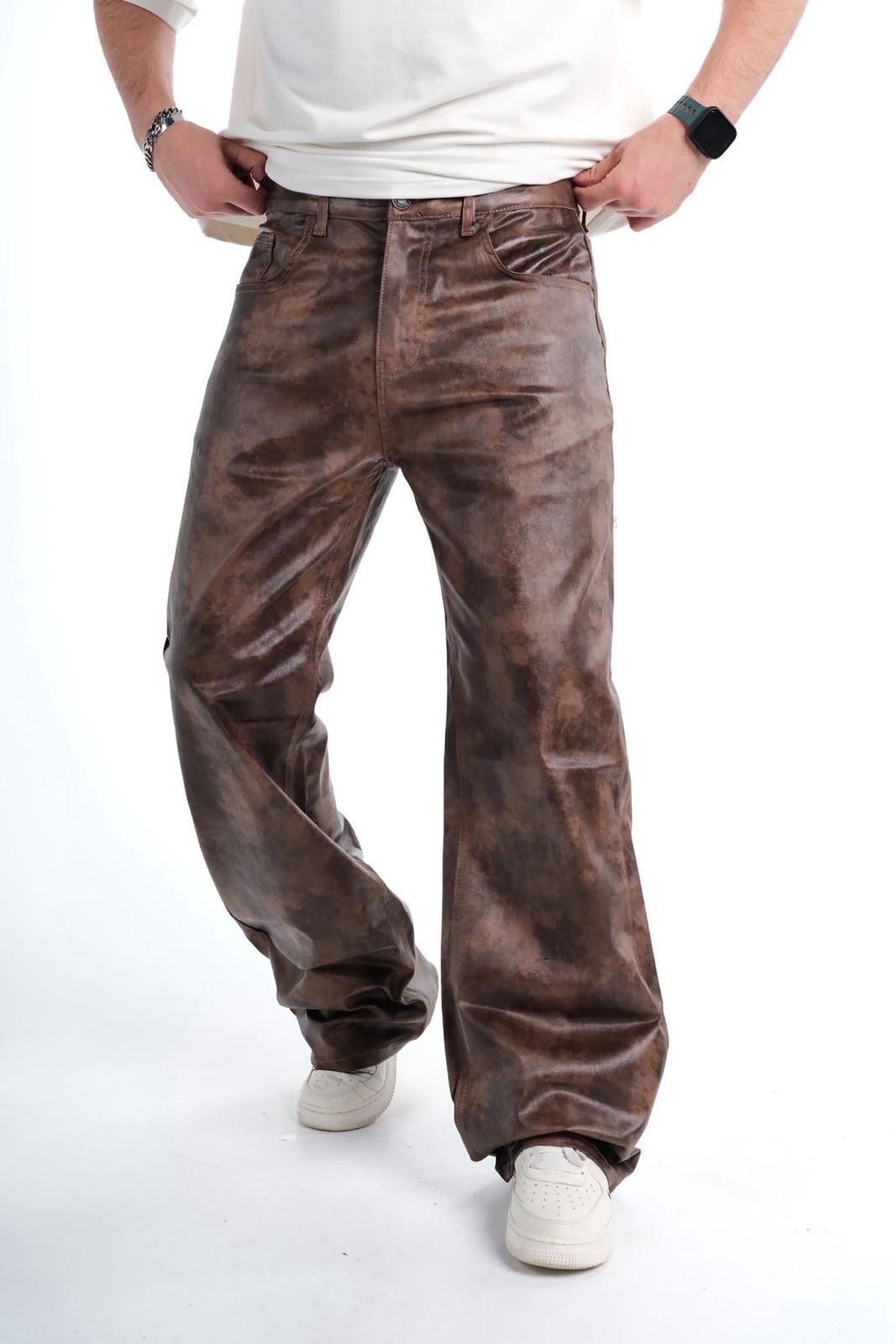 Jeans Simili Cuir