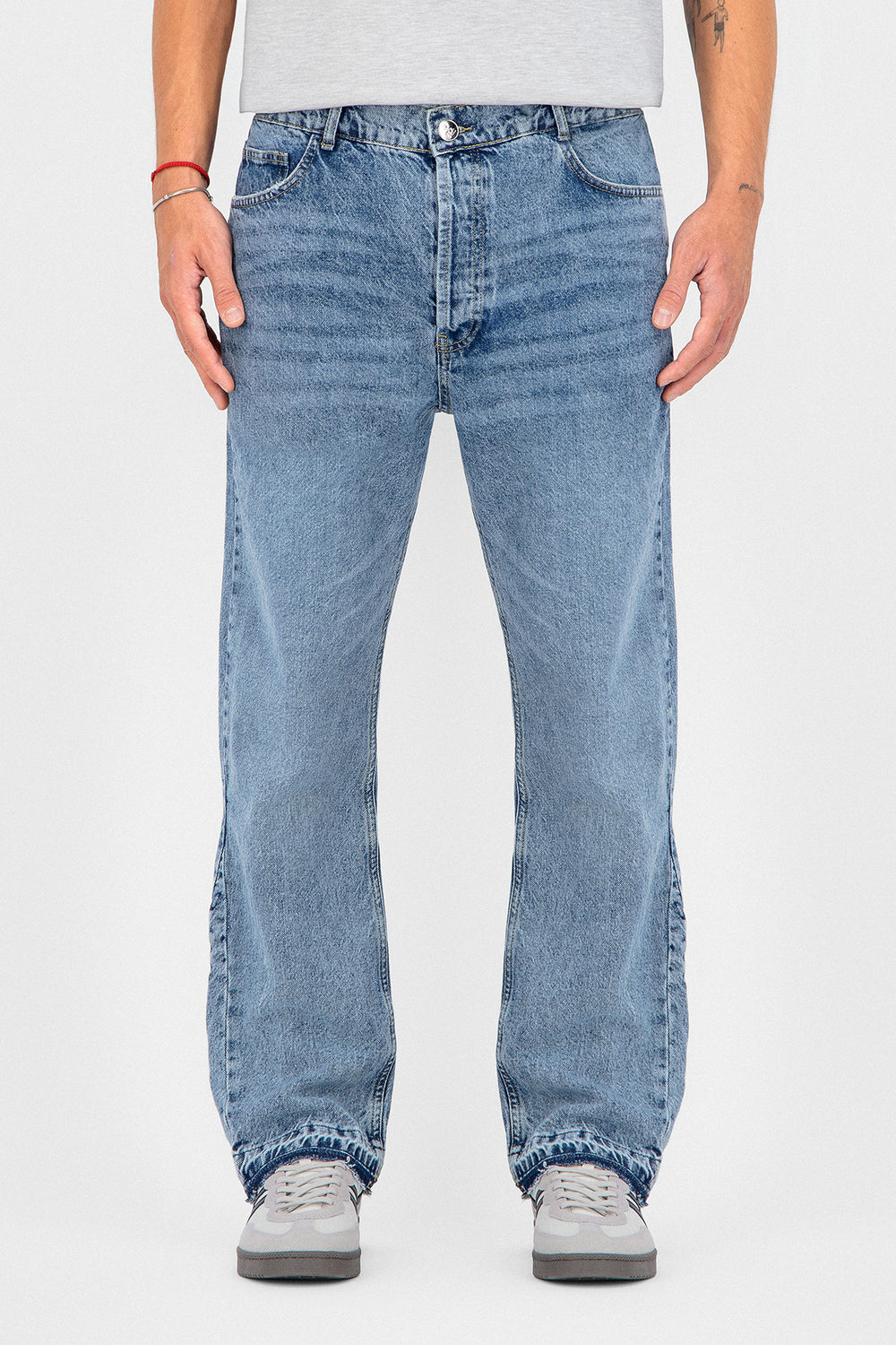 Jeans Flare Simple Mid Blue
