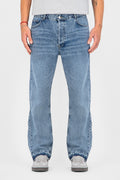 Jeans Flare Simple Mid Blue