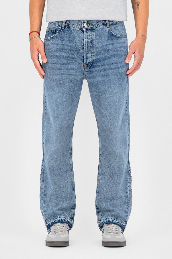 Jeans Flare Simple Mid Blue