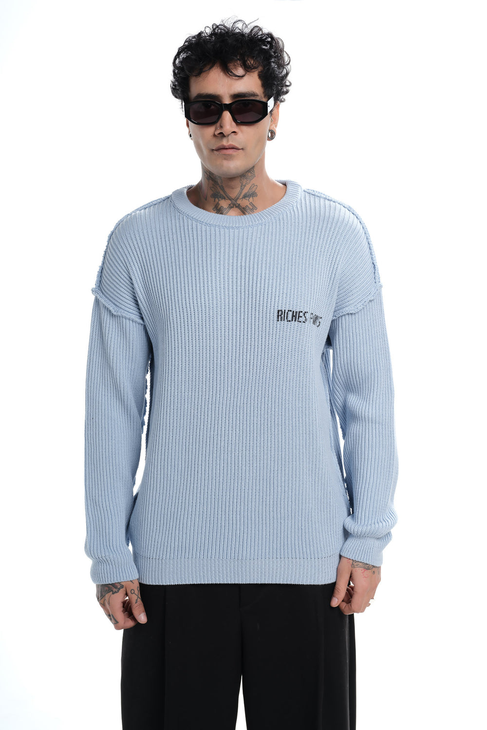 Pull Riches Paris Tricot Blue