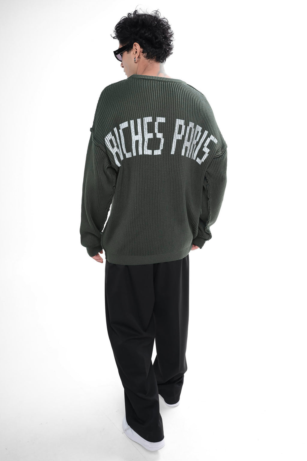 Pull Tricot Riches Paris Vert