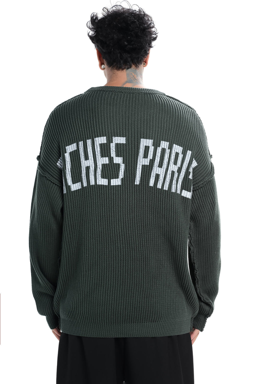 Pull Tricot Riches Paris Vert