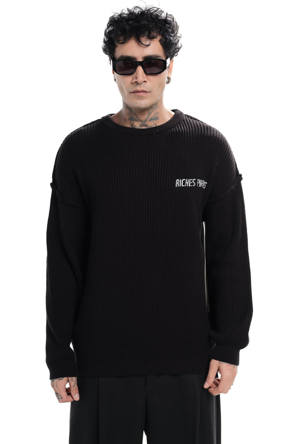 Pull Riches Paris Tricot Noir