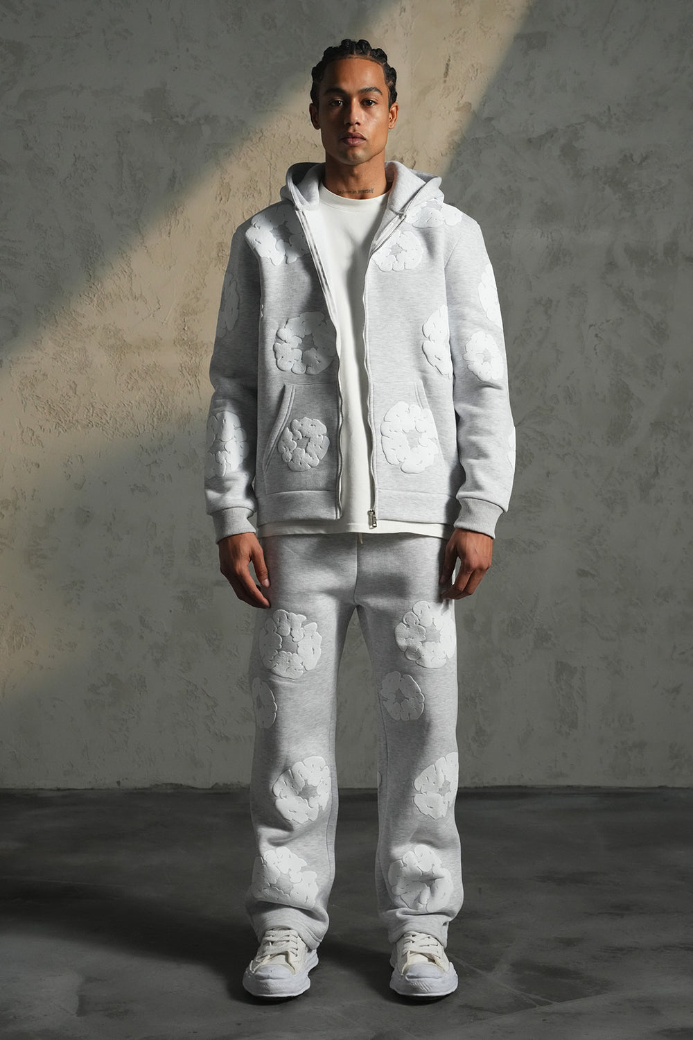 Ensemble Fleur Gris