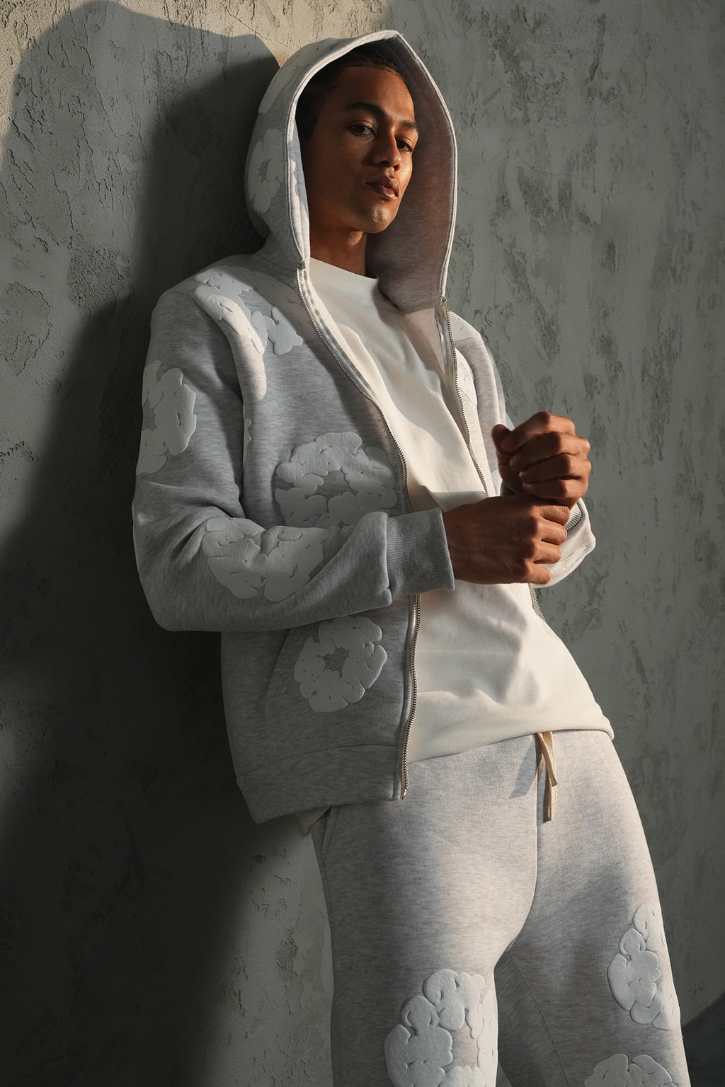 Ensemble Fleur Gris