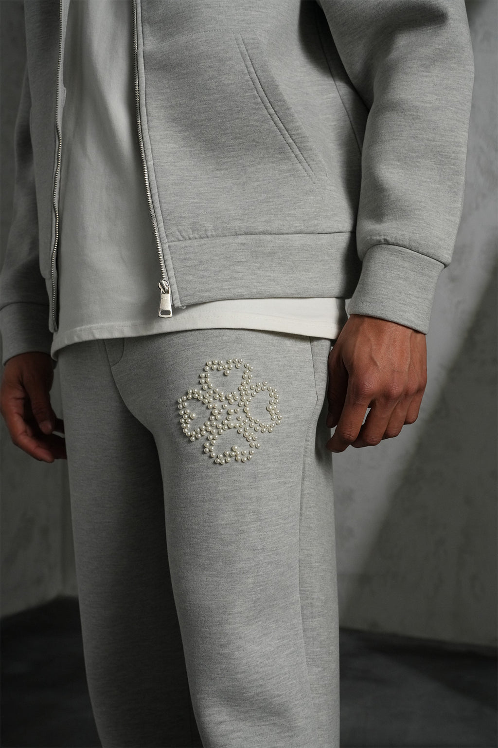 Ensemble Perles Gris