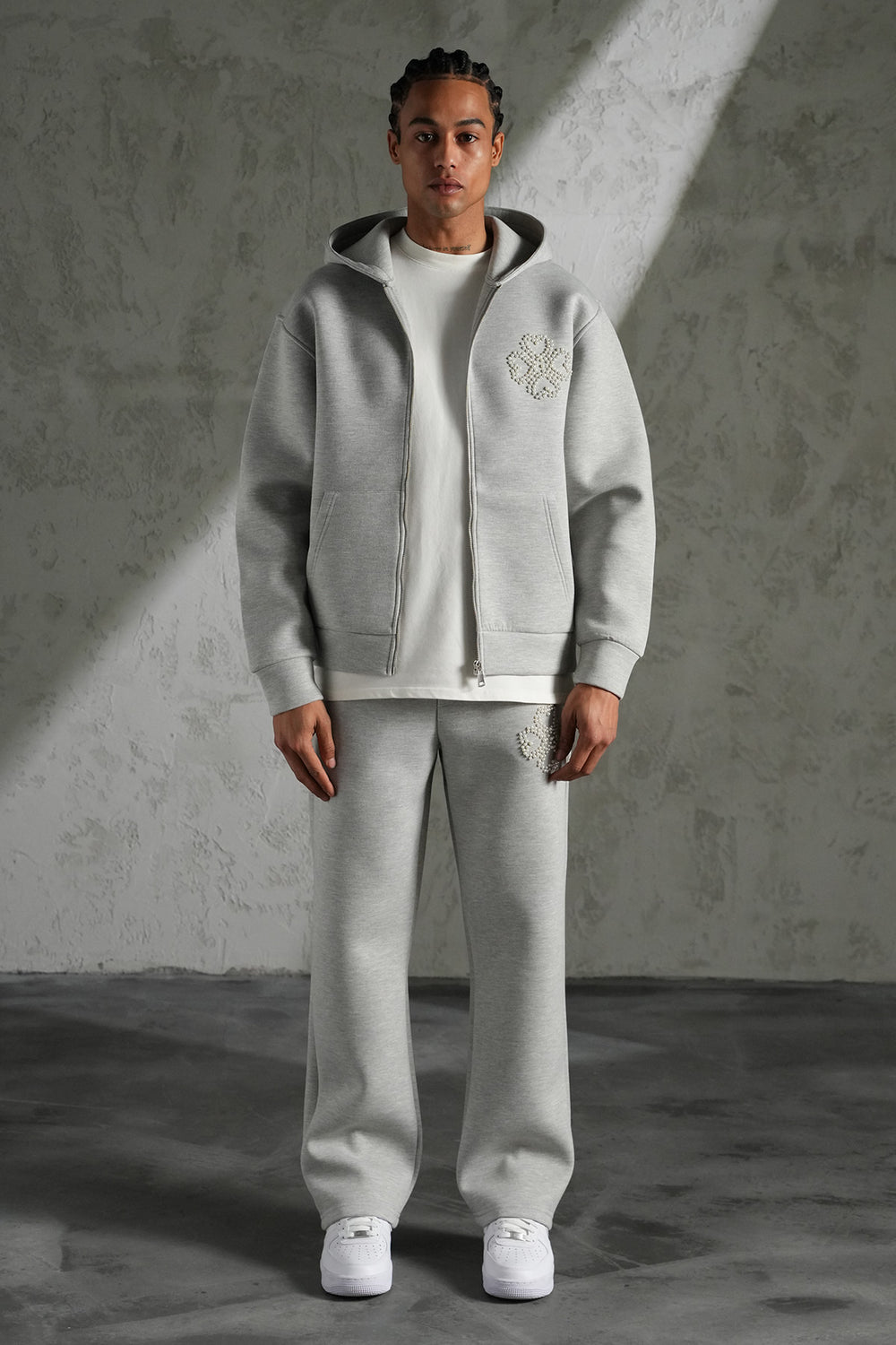 Ensemble Perles Gris