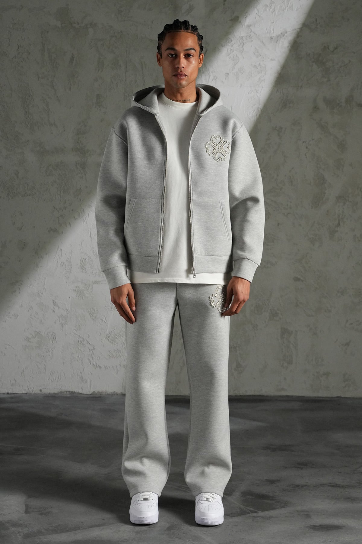 Ensemble Perles Gris