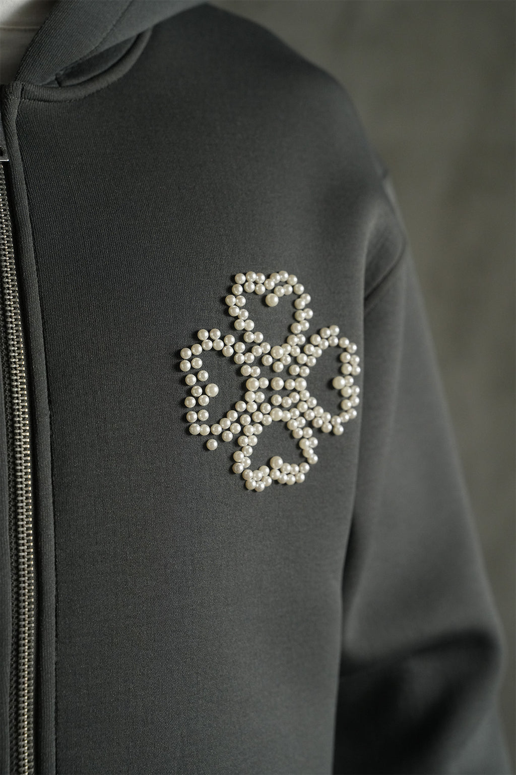Ensemble Perles Gris Anthracite