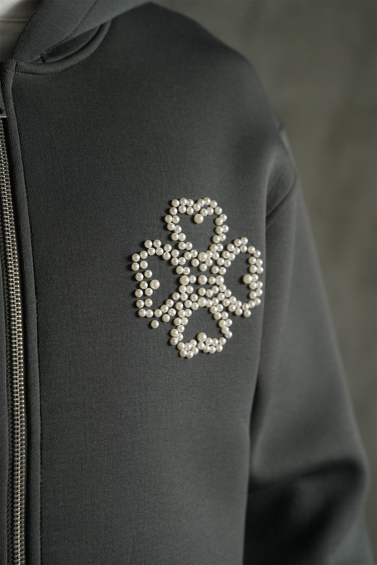 Ensemble Perles Gris Anthracite